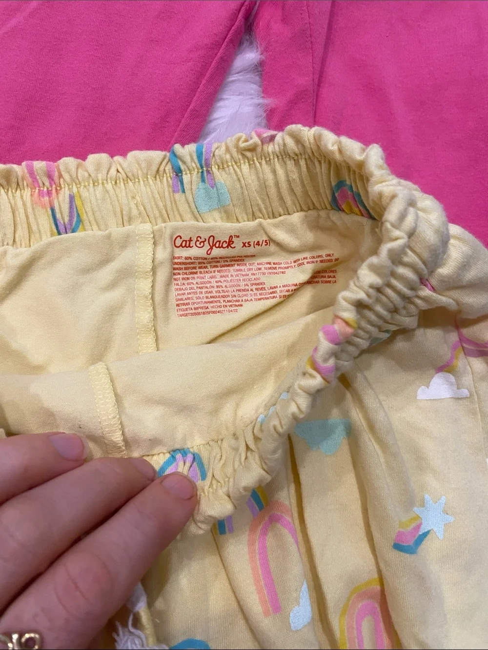 Cat & Jack Girls' 4/5 Pink, Coral, Yellow & Blue Shorts & Skorts Lot